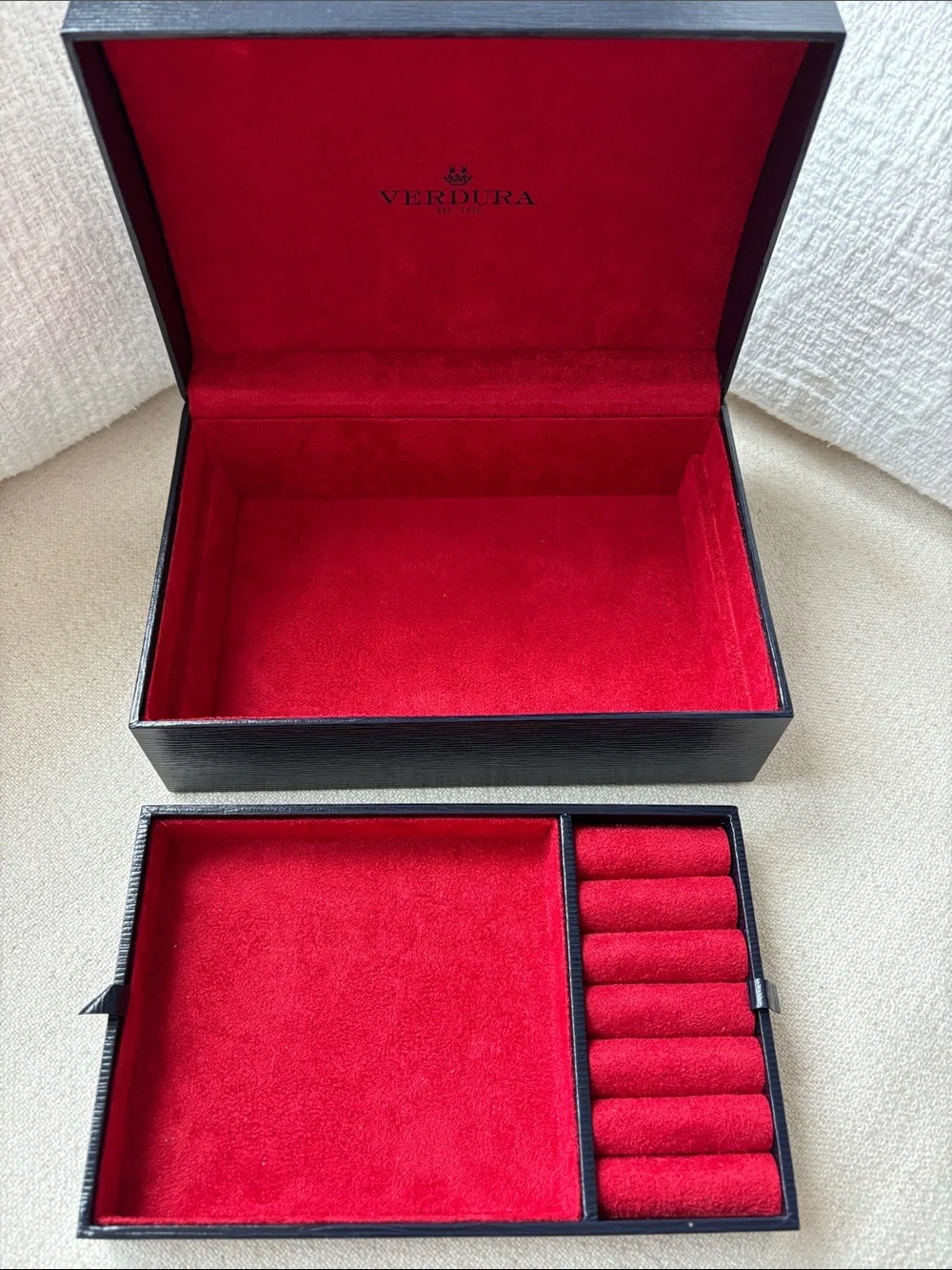 Verdura Suede Jewelry Box